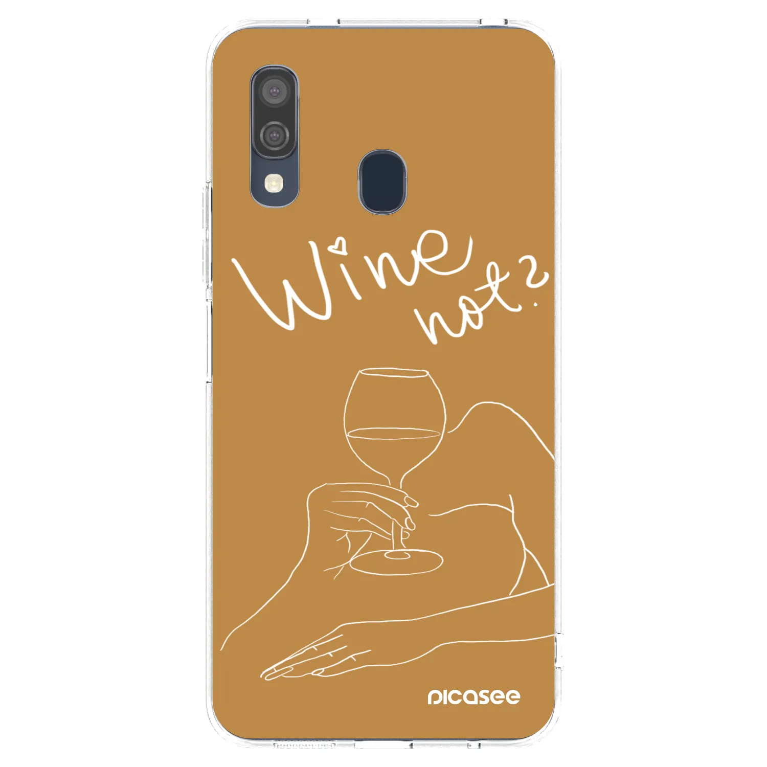 Picasee διαφανής θήκη σιλικόνης Samsung Galaxy A40 A405F - Wine not