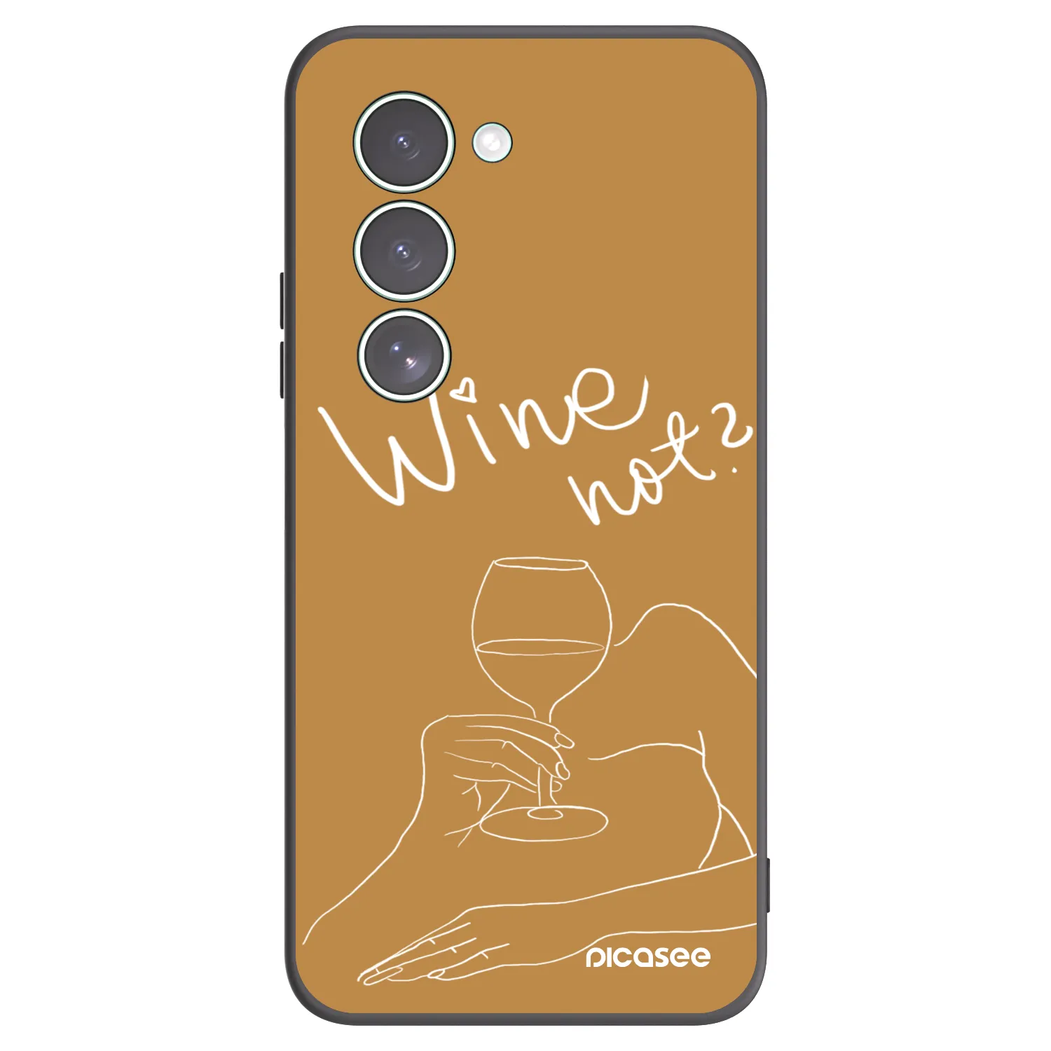 Picasee Μαύρη θήκη σιλικόνης για Xiaomi Redmi 15 5G - Wine not