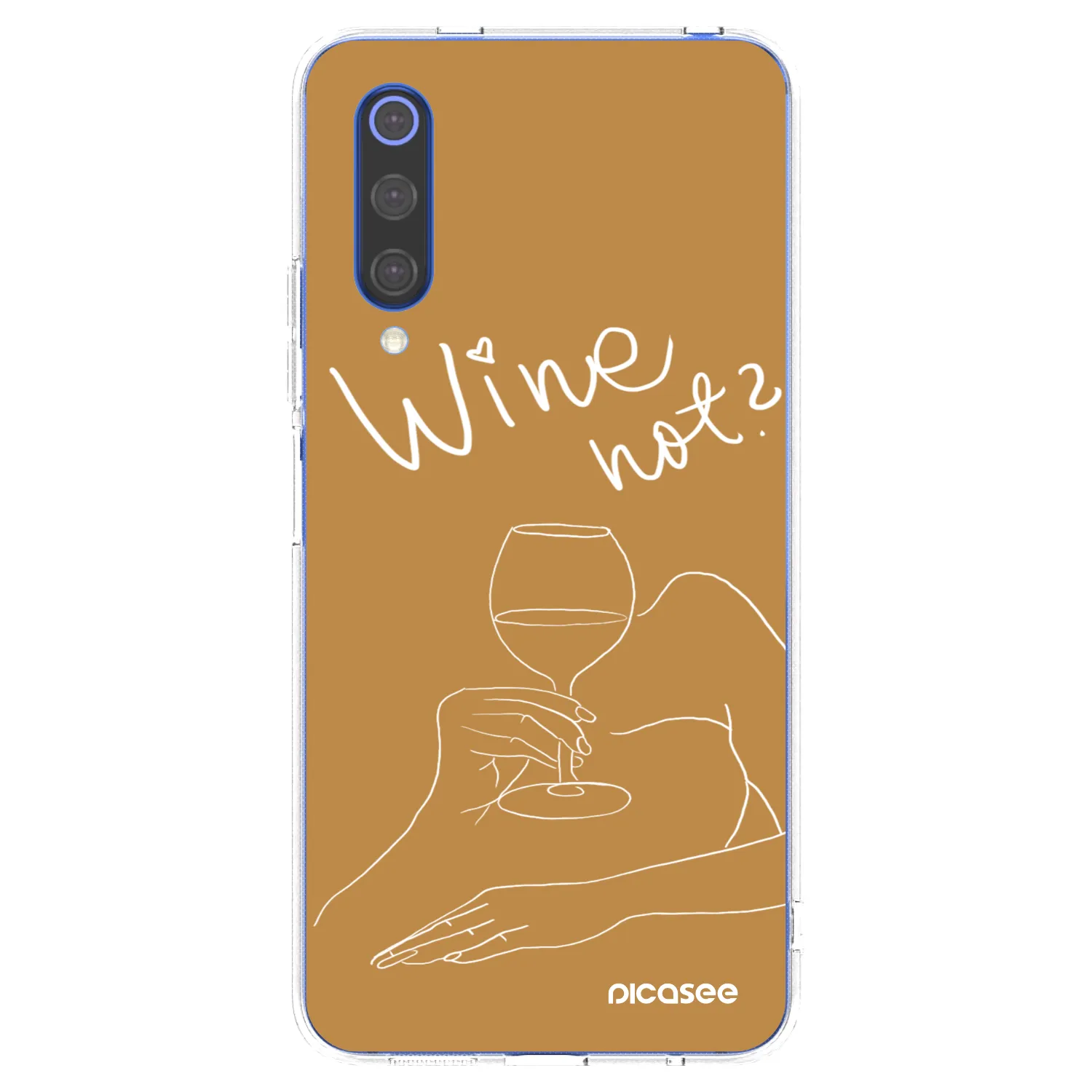 Picasee διαφανής θήκη σιλικόνης Xiaomi Mi 9 SE - Wine not