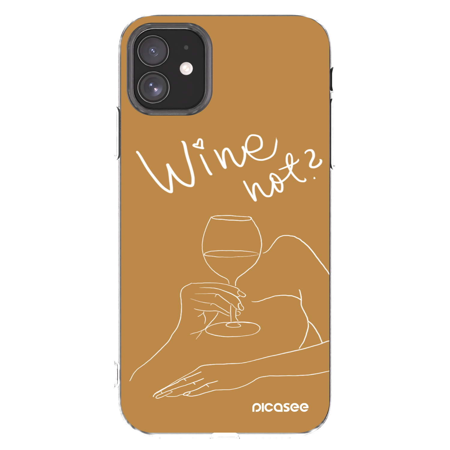Picasee διαφανής θήκη σιλικόνης Apple iPhone 11 - Wine not