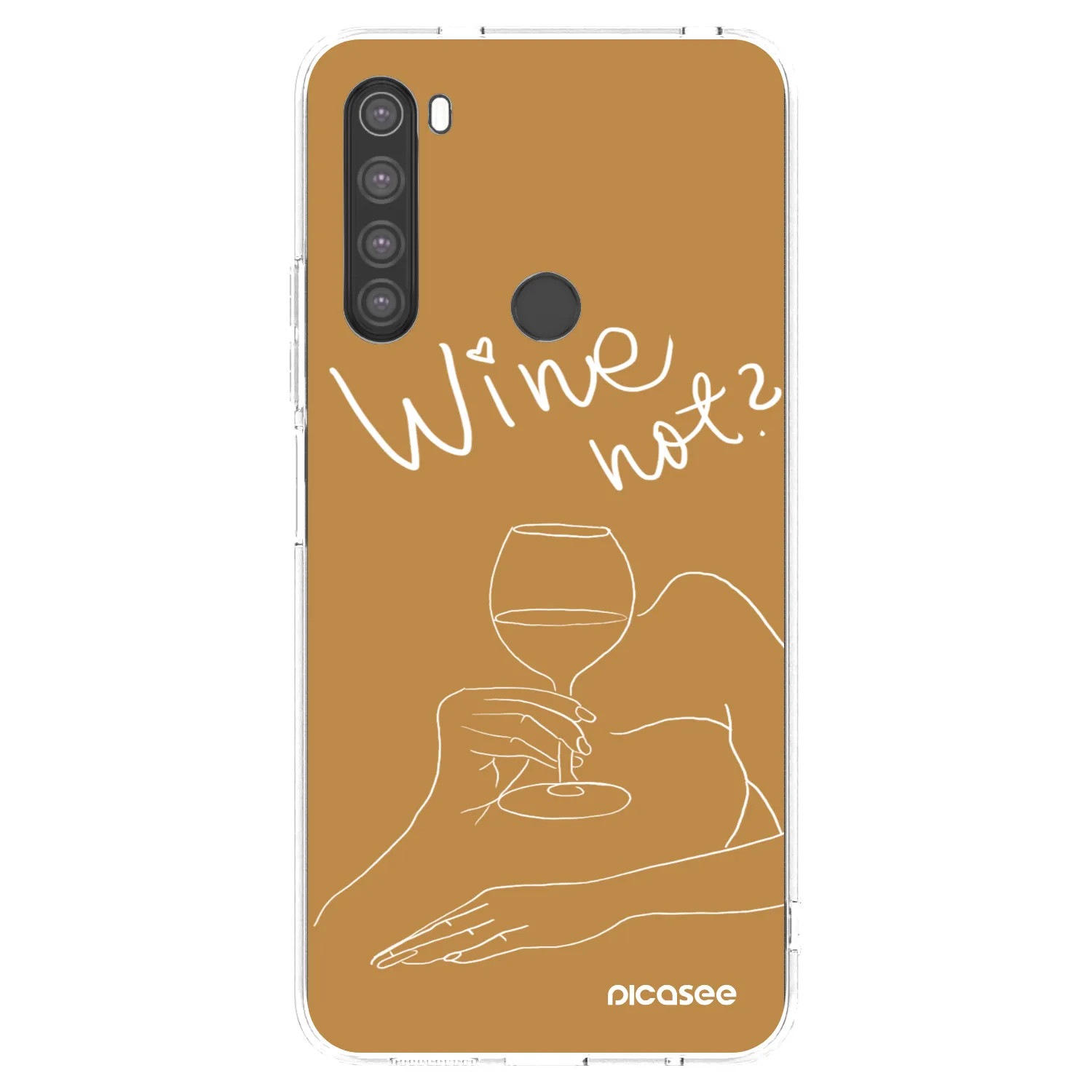 Picasee διαφανής θήκη σιλικόνης Xiaomi Redmi Note 8 - Wine not