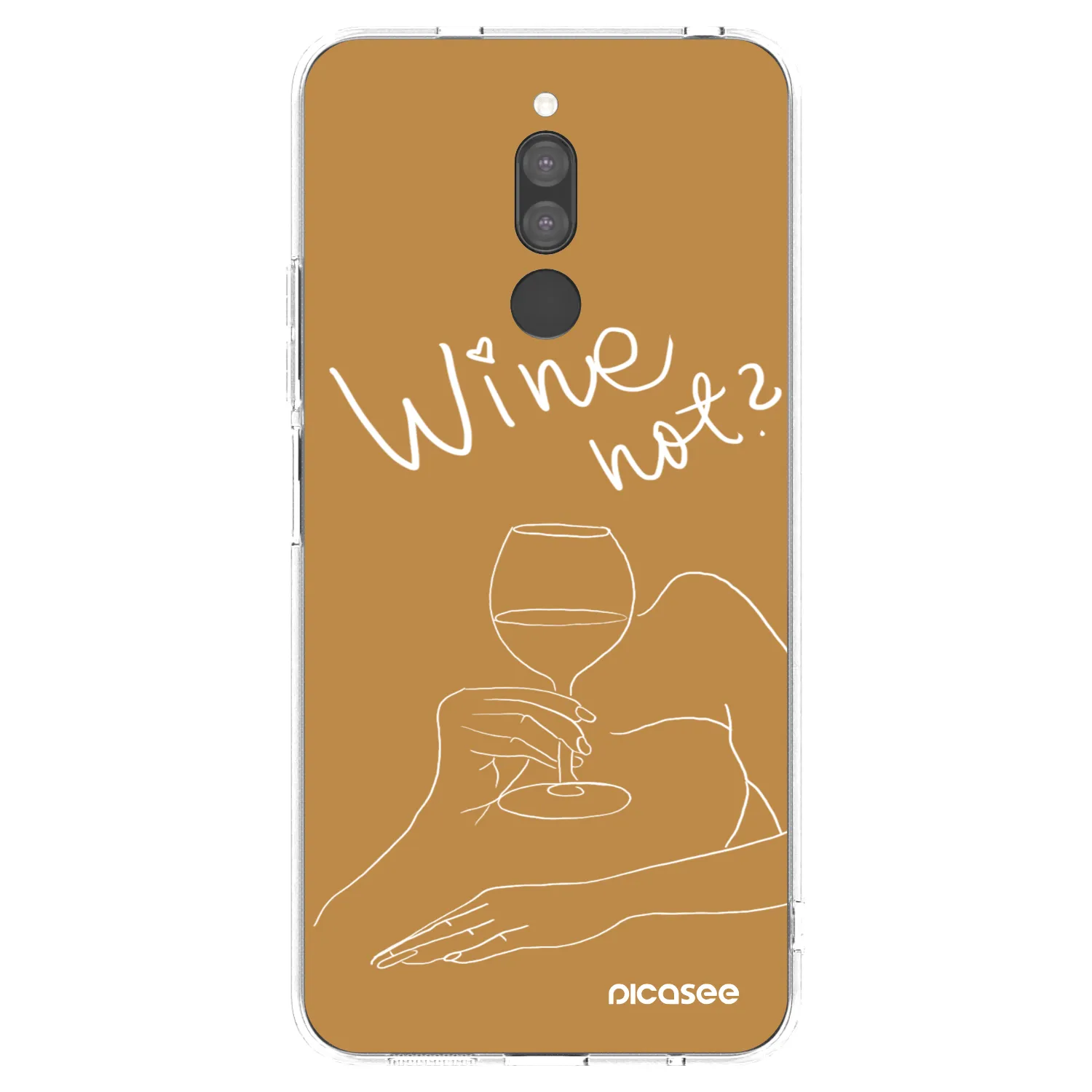 Picasee διαφανής θήκη σιλικόνης Xiaomi Redmi 8 - Wine not