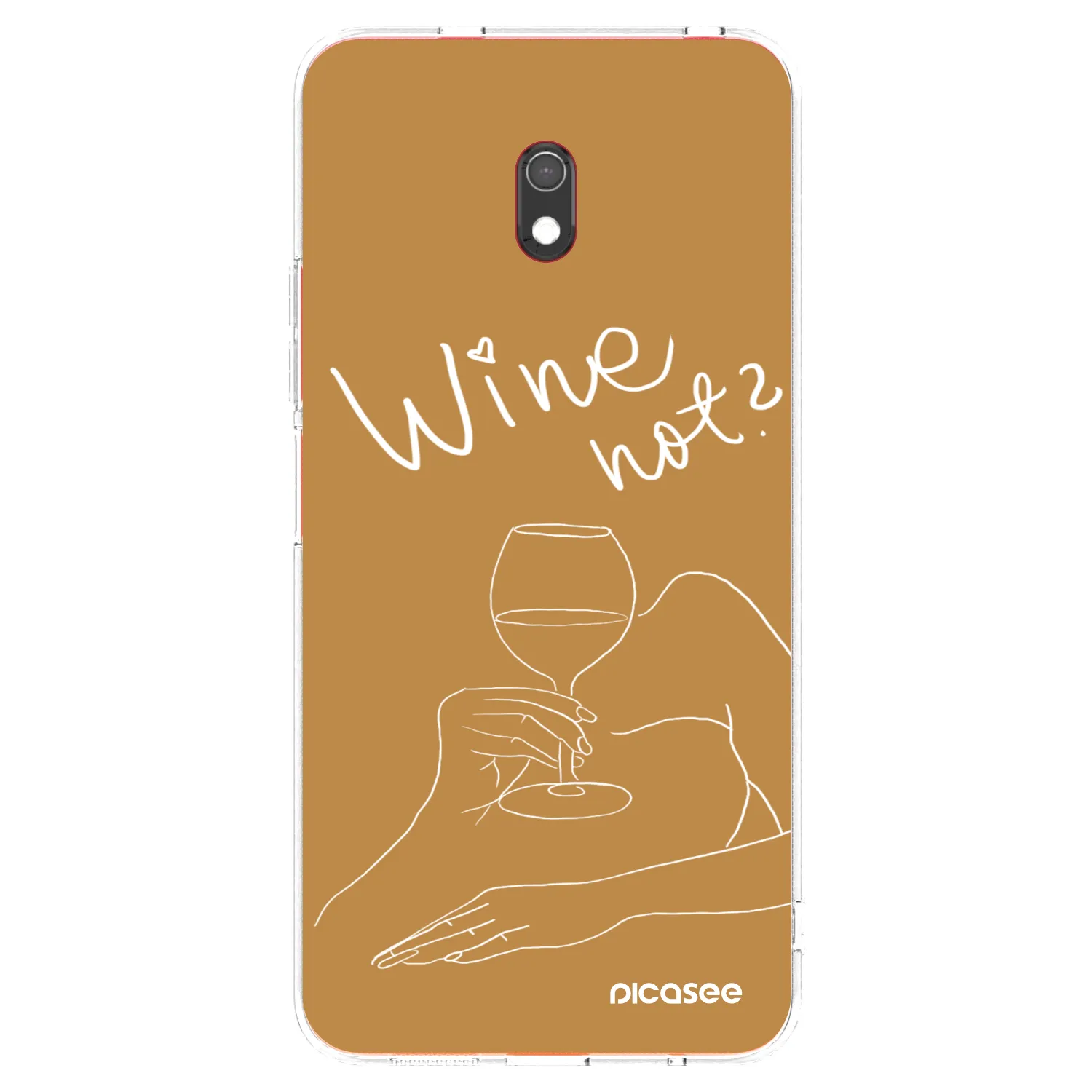 Picasee διαφανής θήκη σιλικόνης Xiaomi Redmi 8A - Wine not