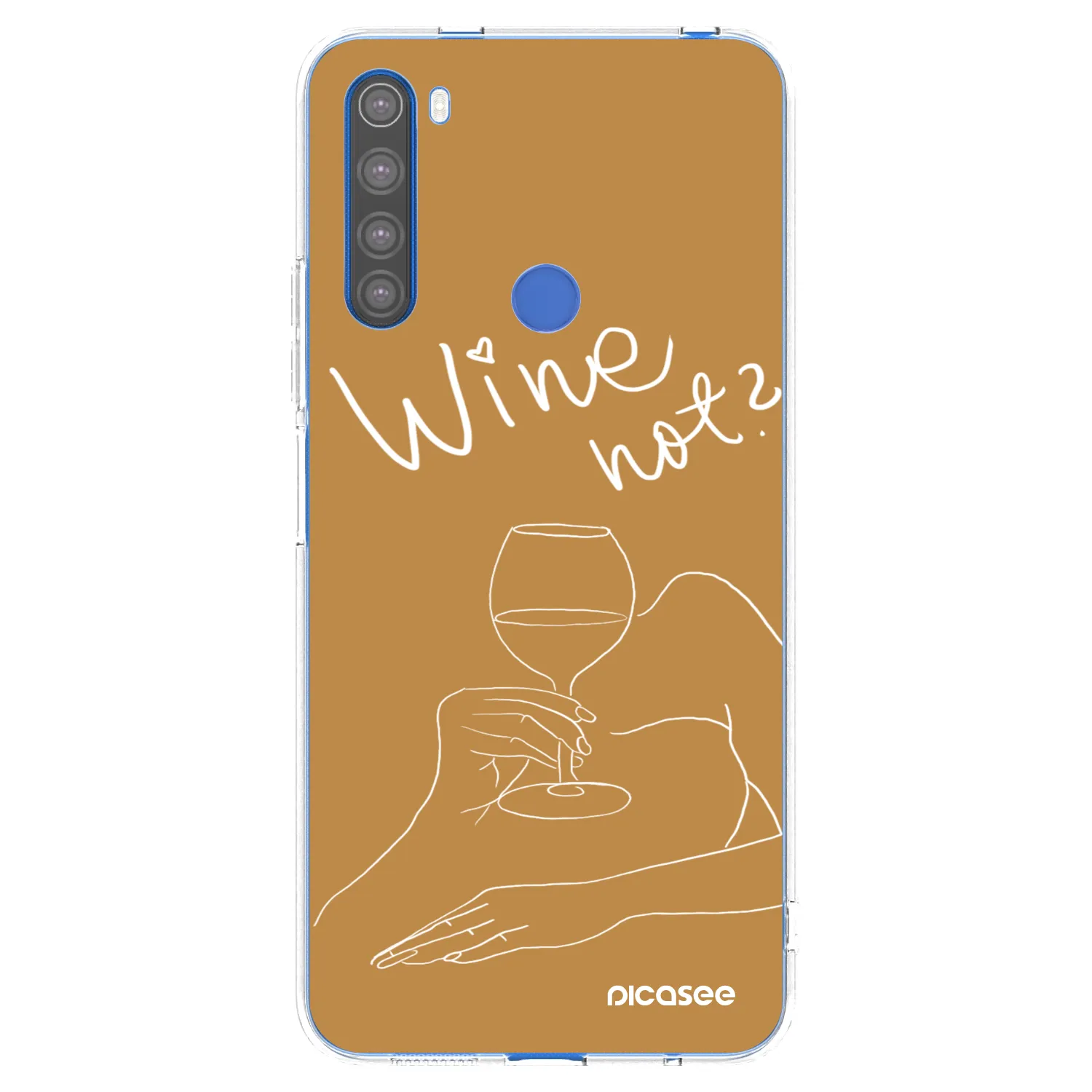 Picasee διαφανής θήκη σιλικόνης Xiaomi Redmi Note 8T - Wine not