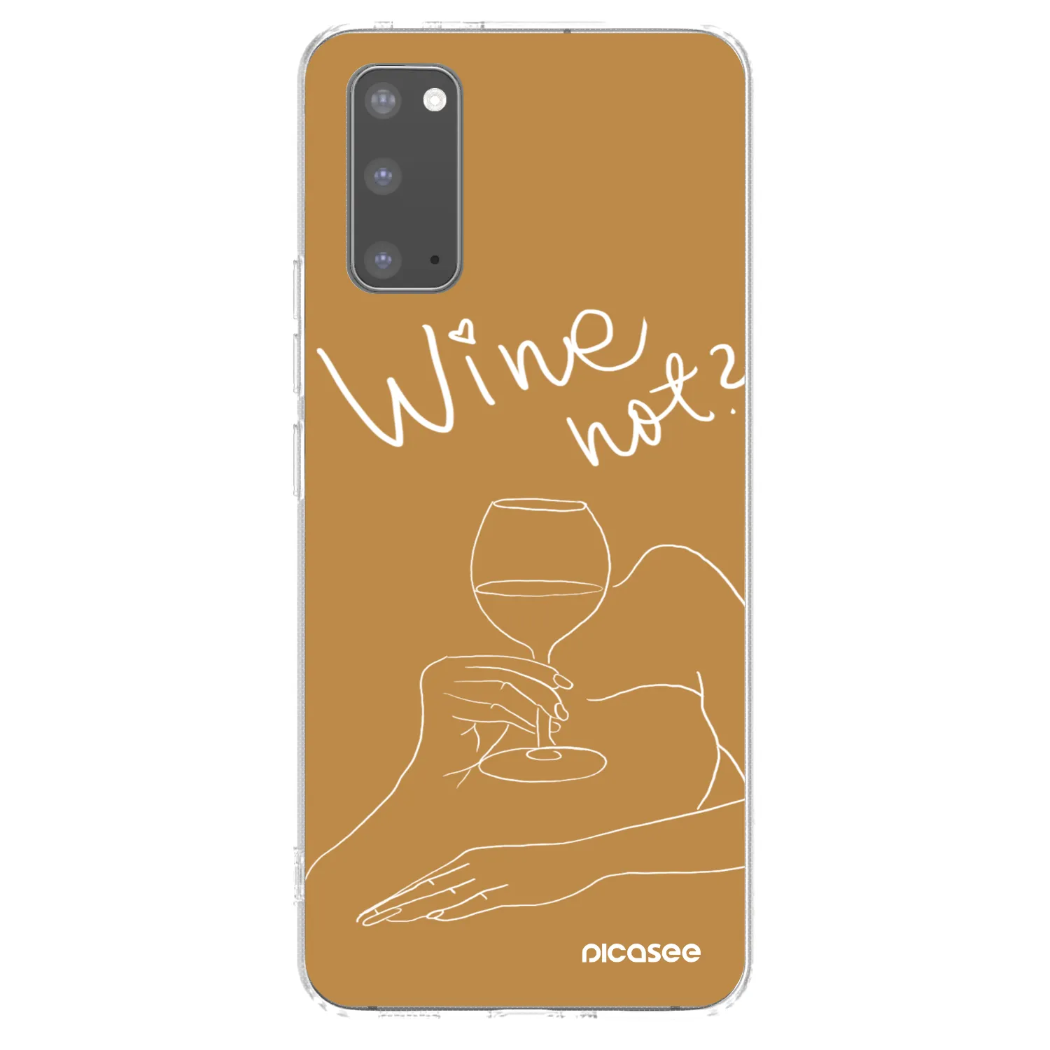 Picasee διαφανής θήκη σιλικόνης Samsung Galaxy S20 G980F - Wine not