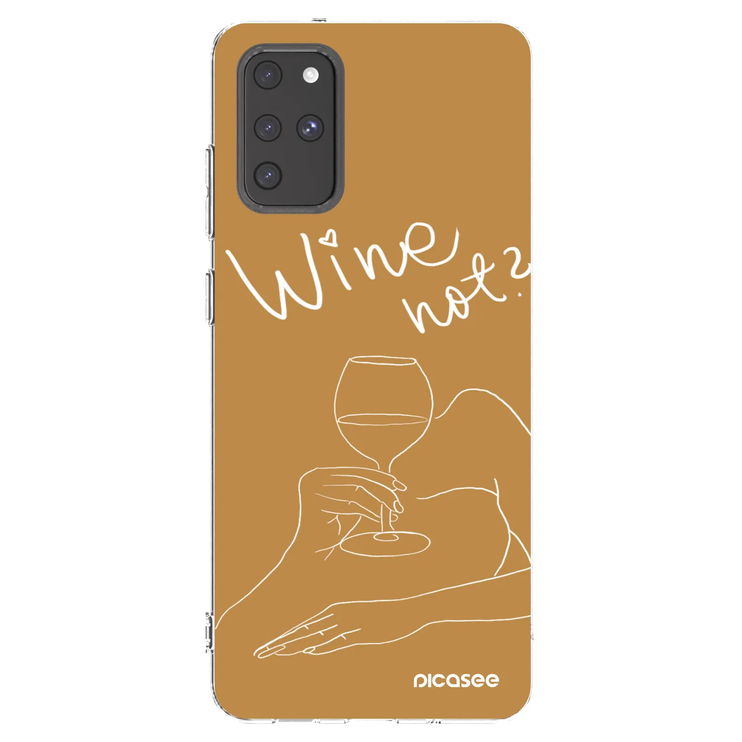 Picasee διαφανής θήκη σιλικόνης Samsung Galaxy S20+ G985F - Wine not