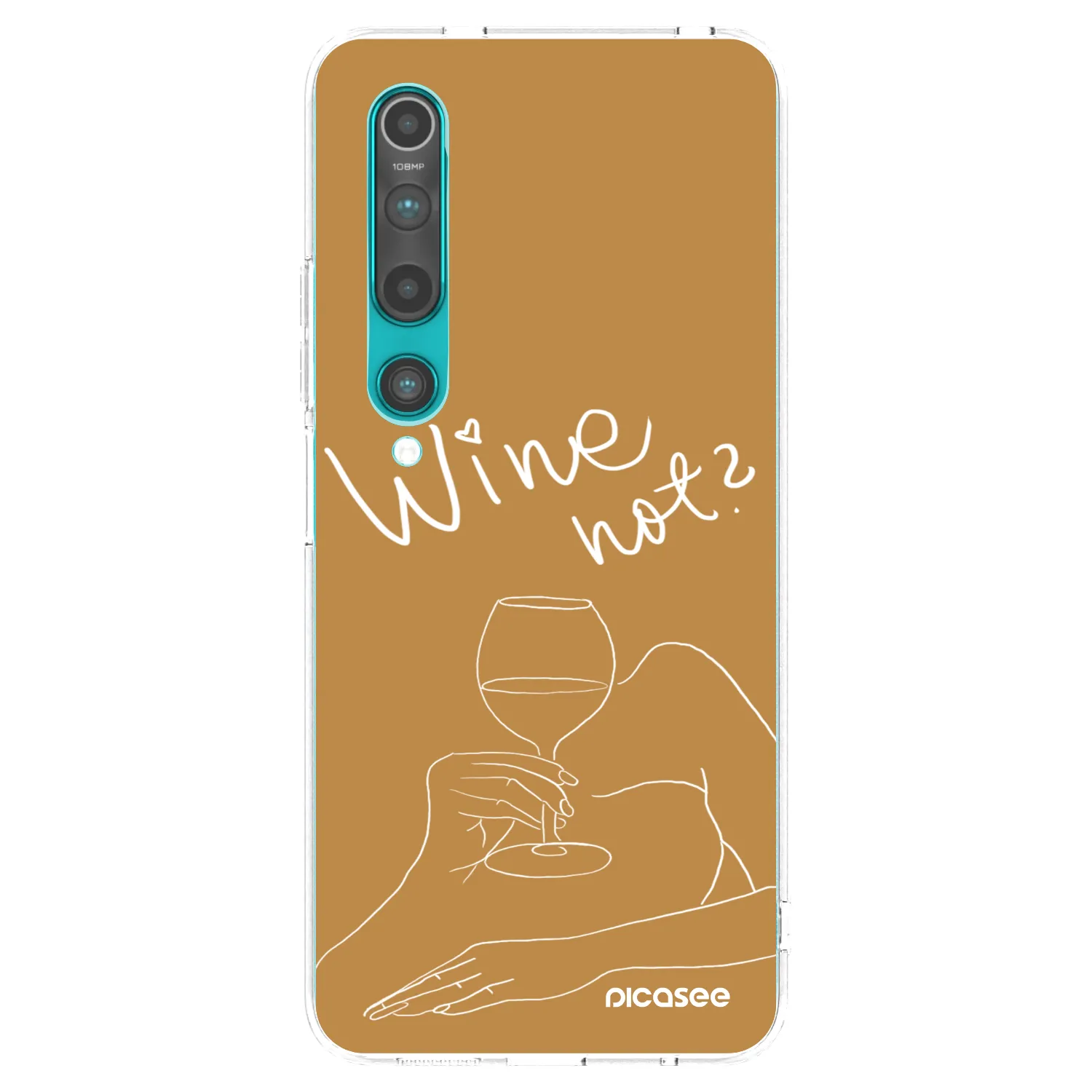 Picasee διαφανής θήκη σιλικόνης Xiaomi Mi 10 - Wine not