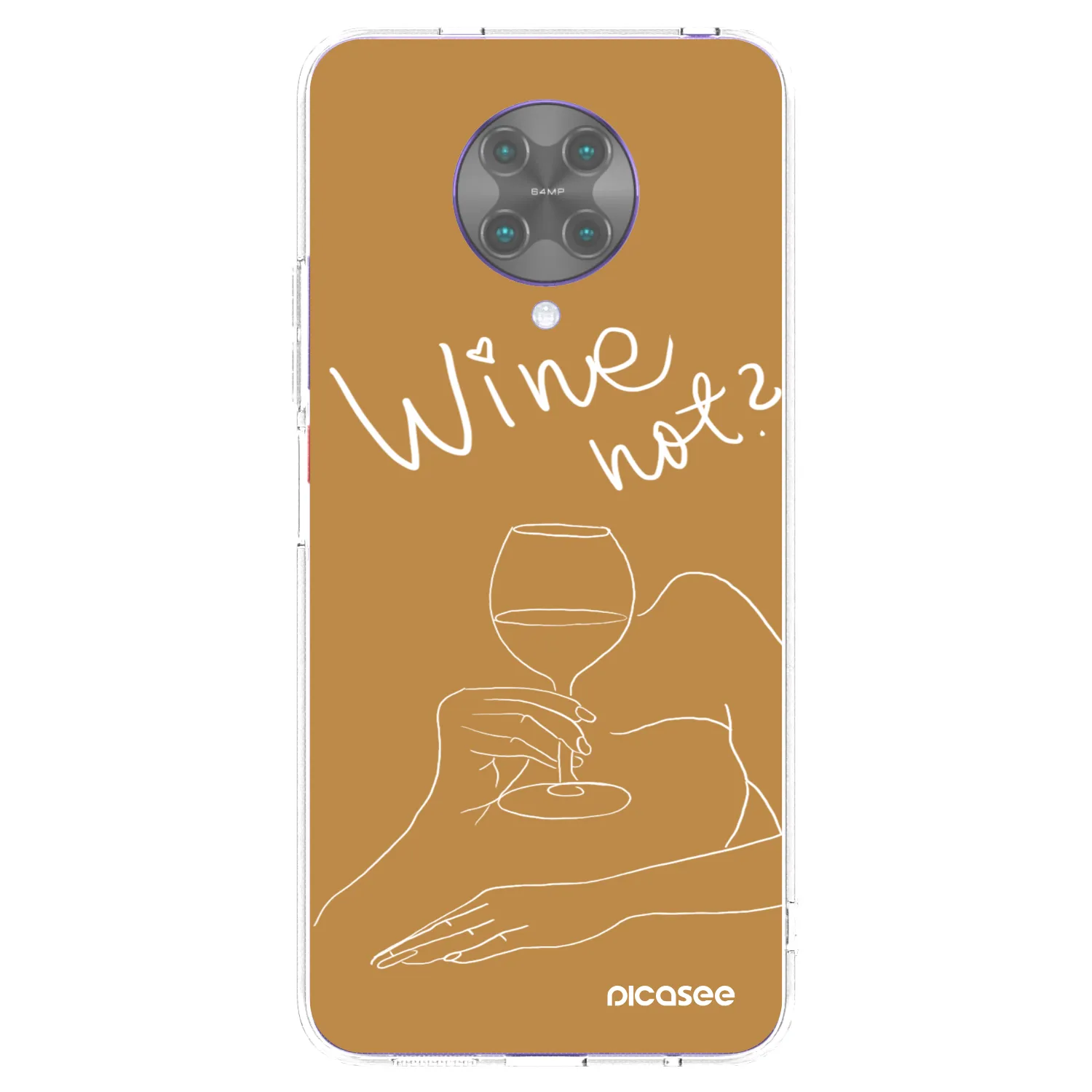 Picasee διαφανής θήκη σιλικόνης Xiaomi Poco F2 Pro - Wine not