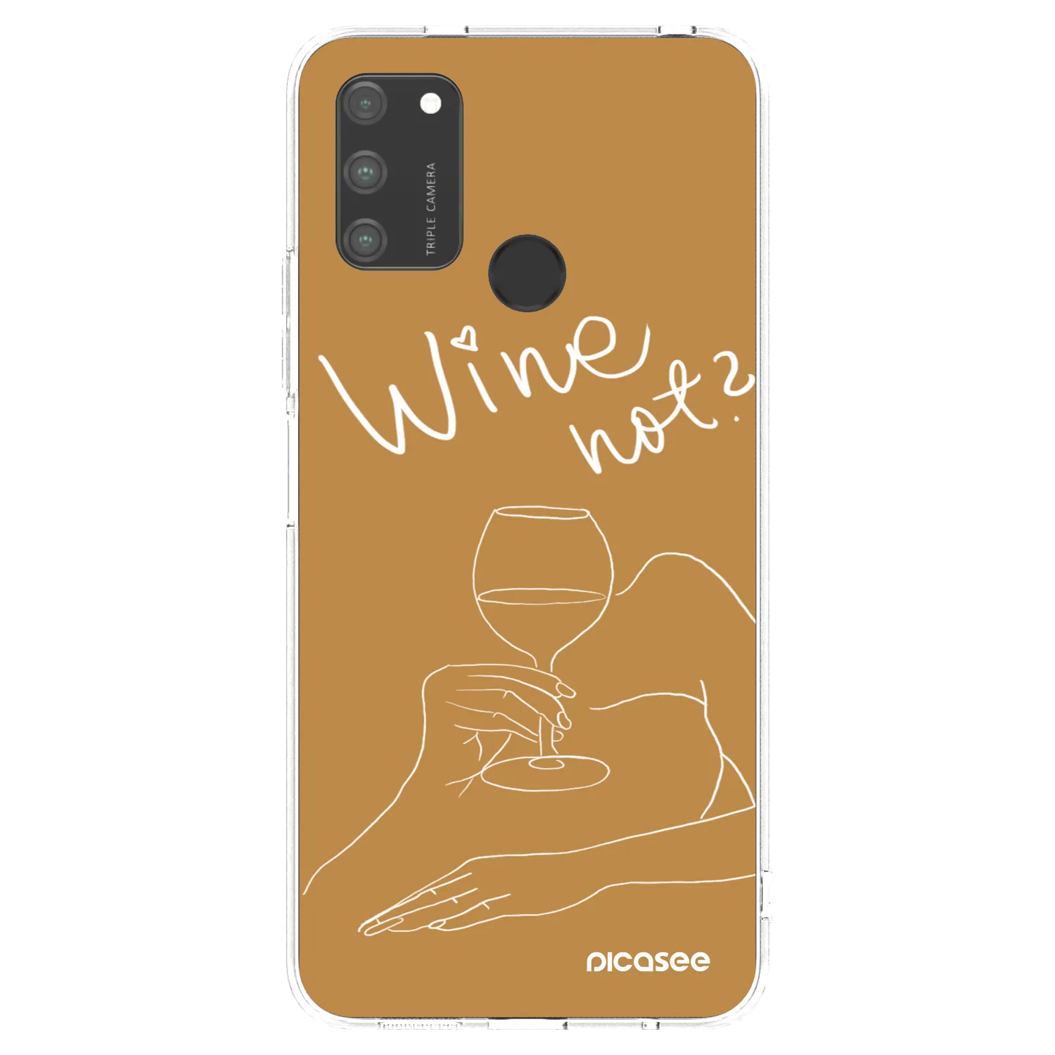 Picasee διαφανής θήκη σιλικόνης Honor 9A - Wine not