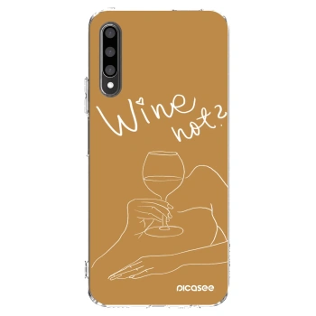 Picasee διαφανής θήκη σιλικόνης Honor 9X Pro - Wine not