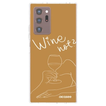 Picasee διαφανής θήκη σιλικόνης Samsung Galaxy Note 20 Ultra - Wine not