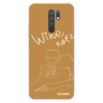 Picasee διαφανής θήκη σιλικόνης Xiaomi Redmi 9 - Wine not