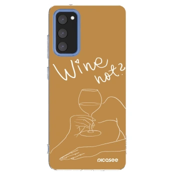 Picasee διαφανής θήκη σιλικόνης Samsung Galaxy S20 FE - Wine not