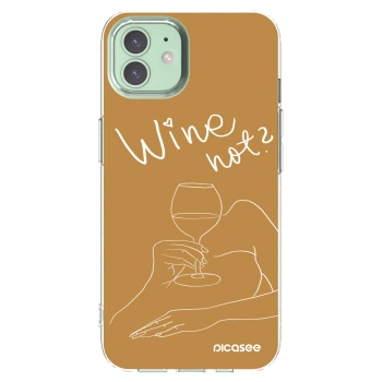 Picasee διαφανής θήκη σιλικόνης Apple iPhone 12 - Wine not