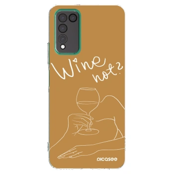 Picasee διαφανής θήκη σιλικόνης Honor 10X Lite - Wine not