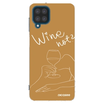 Picasee διαφανής θήκη σιλικόνης Samsung Galaxy A12 A125F - Wine not