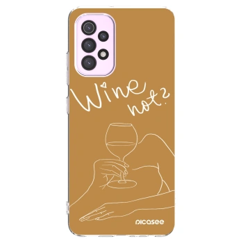 Picasee διαφανής θήκη σιλικόνης Samsung Galaxy A32 5G A326B - Wine not