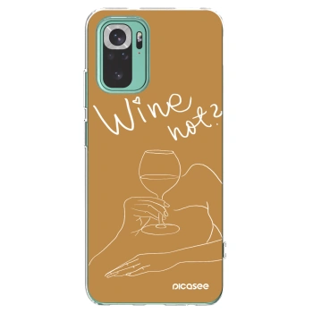 Picasee διαφανής θήκη σιλικόνης Xiaomi Redmi Note 10 Pro - Wine not