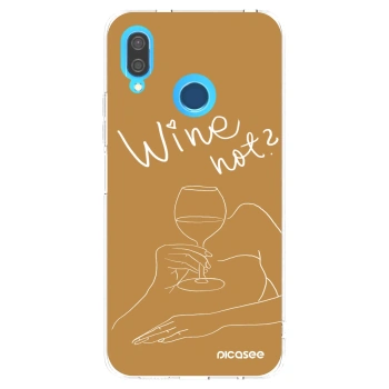 Picasee διαφανής θήκη σιλικόνης Huawei P20 Lite - Wine not