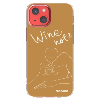 Picasee διαφανής θήκη σιλικόνης Apple iPhone 13 mini - Wine not