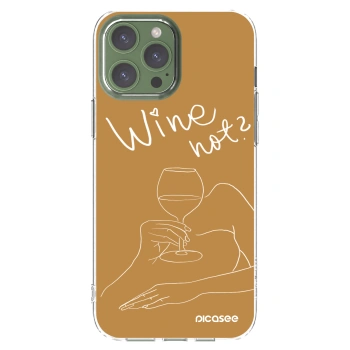 Picasee διαφανής θήκη σιλικόνης Apple iPhone 13 Pro Max - Wine not