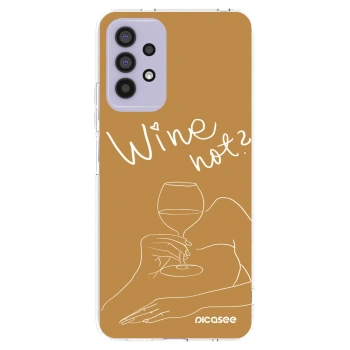 Picasee διαφανής θήκη σιλικόνης Samsung Galaxy A32 4G SM-A325F - Wine not