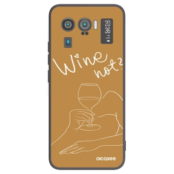 Picasee Μαύρη θήκη σιλικόνης για Xiaomi Mi 11 Ultra - Wine not