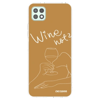Picasee διαφανής θήκη σιλικόνης Samsung Galaxy A22 A226B 5G - Wine not