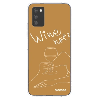 Picasee διαφανής θήκη σιλικόνης Samsung Galaxy A02s A025G - Wine not