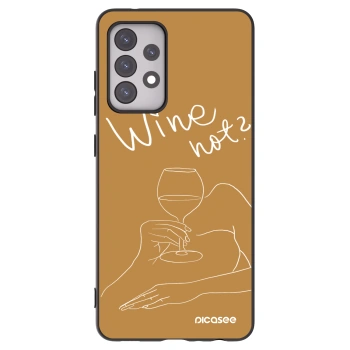 Picasee Μαύρη θήκη σιλικόνης για Samsung Galaxy A52s 5G A528B - Wine not