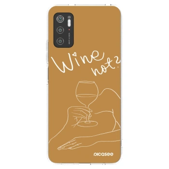 Picasee διαφανής θήκη σιλικόνης Xiaomi Poco M3 Pro 5G - Wine not