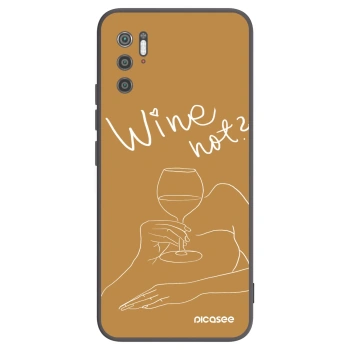 Picasee Μαύρη θήκη σιλικόνης για Xiaomi Poco M3 Pro 5G - Wine not