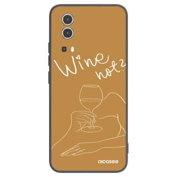 Picasee Μαύρη θήκη σιλικόνης για Vivo Y72 5G - Wine not