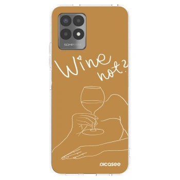Picasee διαφανής θήκη σιλικόνης Realme 8i - Wine not