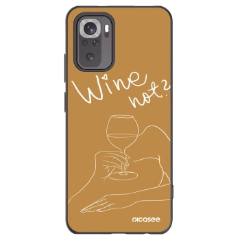 Picasee Μαύρη θήκη σιλικόνης για Xiaomi Redmi Note 11S 4G - Wine not