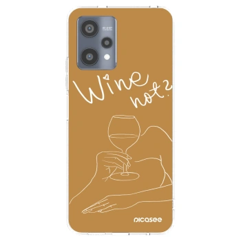 Picasee διαφανής θήκη σιλικόνης Realme 9 Pro 5G - Wine not