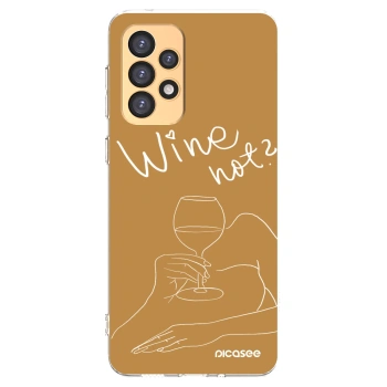Picasee διαφανής θήκη σιλικόνης Samsung Galaxy A33 5G A336 - Wine not