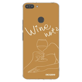 Picasee διαφανής θήκη σιλικόνης Huawei P Smart - Wine not