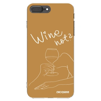 Picasee διαφανής θήκη σιλικόνης Apple iPhone 8 Plus - Wine not