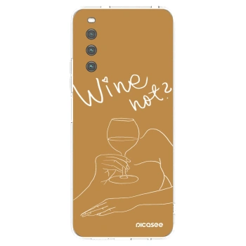 Picasee διαφανής θήκη σιλικόνης Sony Xperia 10 IV 5G - Wine not