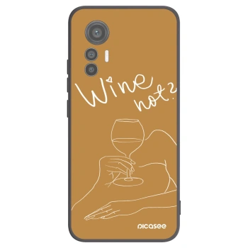 Picasee Μαύρη θήκη σιλικόνης για Xiaomi 12 Lite - Wine not