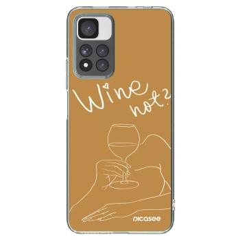 Picasee διαφανής θήκη σιλικόνης Xiaomi Redmi Note 11 Pro+ 5G - Wine not