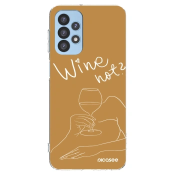 Picasee διαφανής θήκη σιλικόνης Samsung Galaxy A23 A235F 4G - Wine not