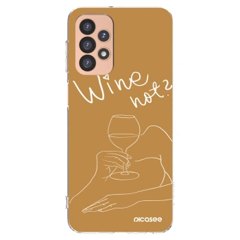 Picasee διαφανής θήκη σιλικόνης Samsung Galaxy A23 A236B 5G - Wine not