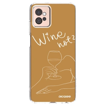 Picasee διαφανής θήκη σιλικόνης Motorola Moto G32 - Wine not