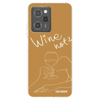 Picasee Μαύρη θήκη σιλικόνης για Xiaomi Poco X5 Pro - Wine not