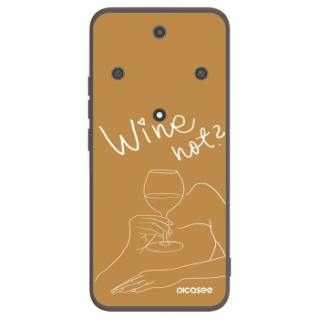 Picasee Μαύρη θήκη σιλικόνης για Honor Magic5 Lite 5G - Wine not