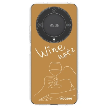 Picasee διαφανής θήκη σιλικόνης Honor Magic5 Lite 5G - Wine not