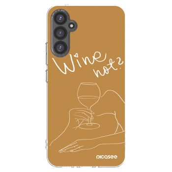Picasee διαφανής θήκη σιλικόνης Samsung Galaxy A34 5G A346B - Wine not