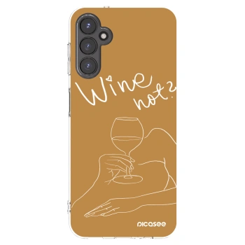 Picasee διαφανής θήκη σιλικόνης Samsung Galaxy A14 4G A145R - Wine not